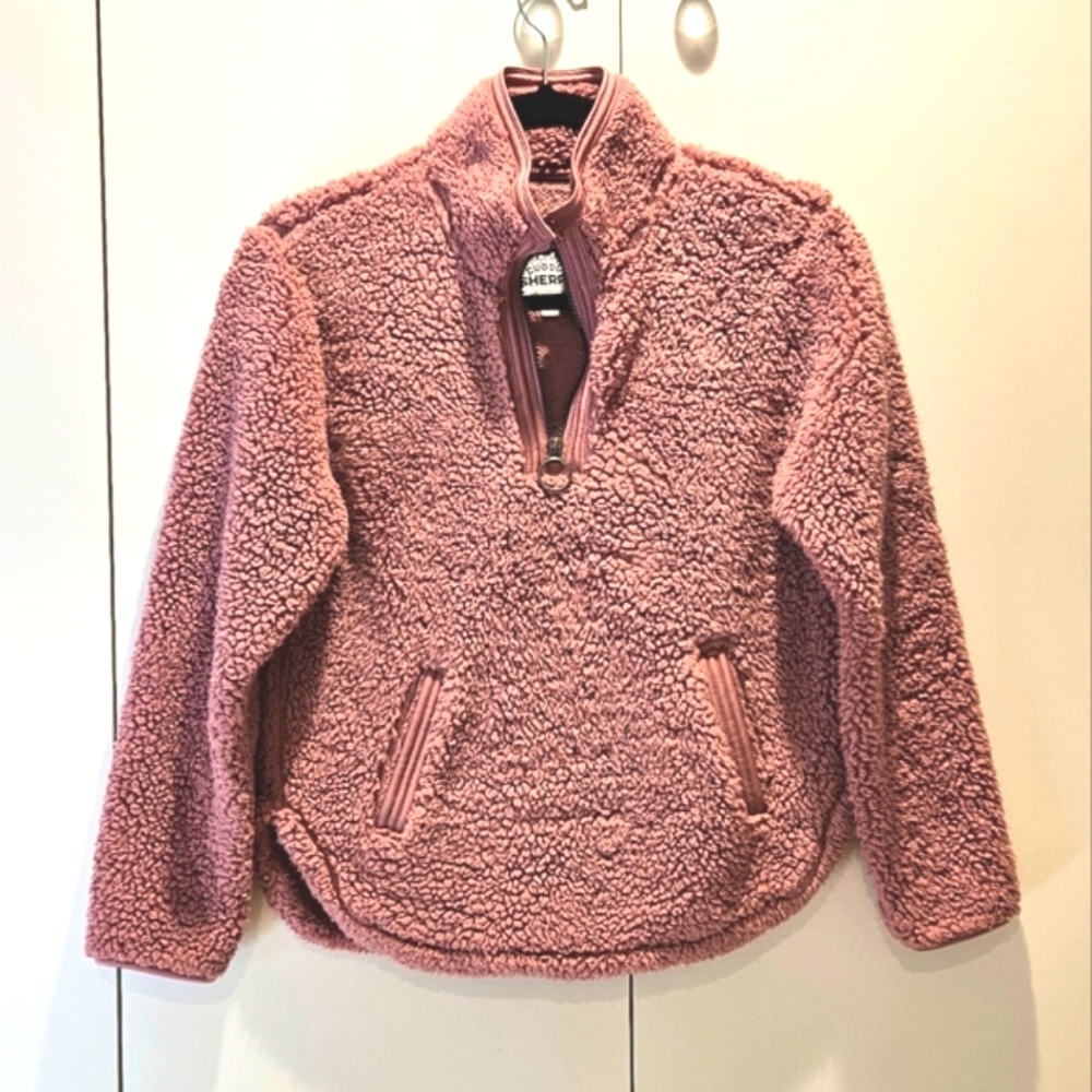 Cuddly Sherpa Girl Pullover Sweater